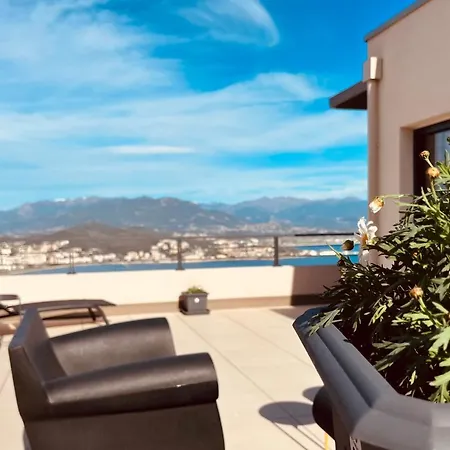 Kallistella: Luxurious Rooftop Terrace Overlooking Ajaccio Gulf